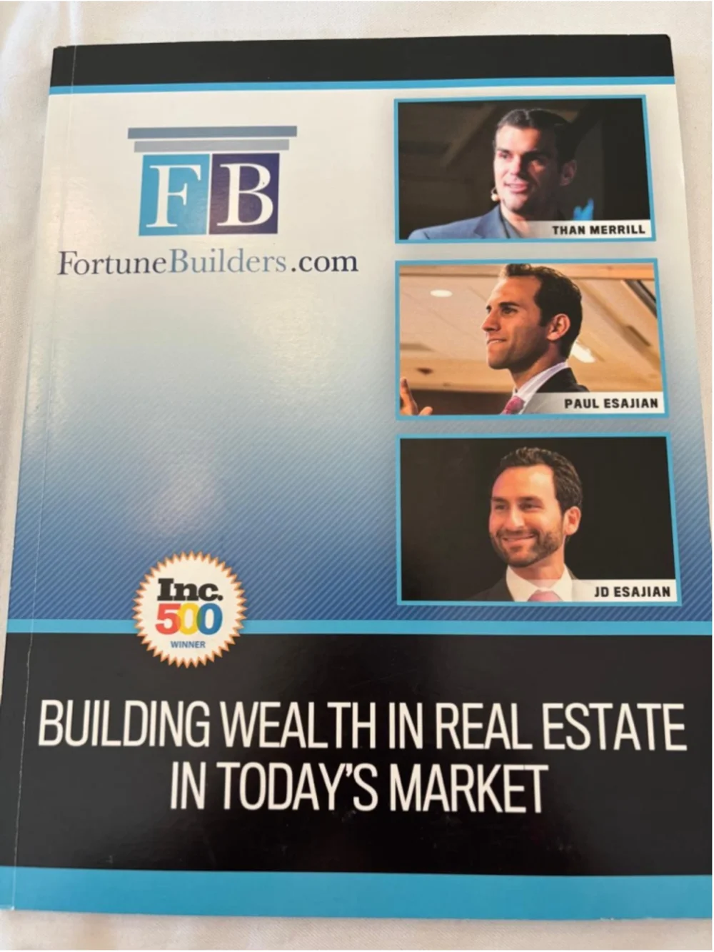FortuneBuilders Real Estate Book One Size Blue White #E74